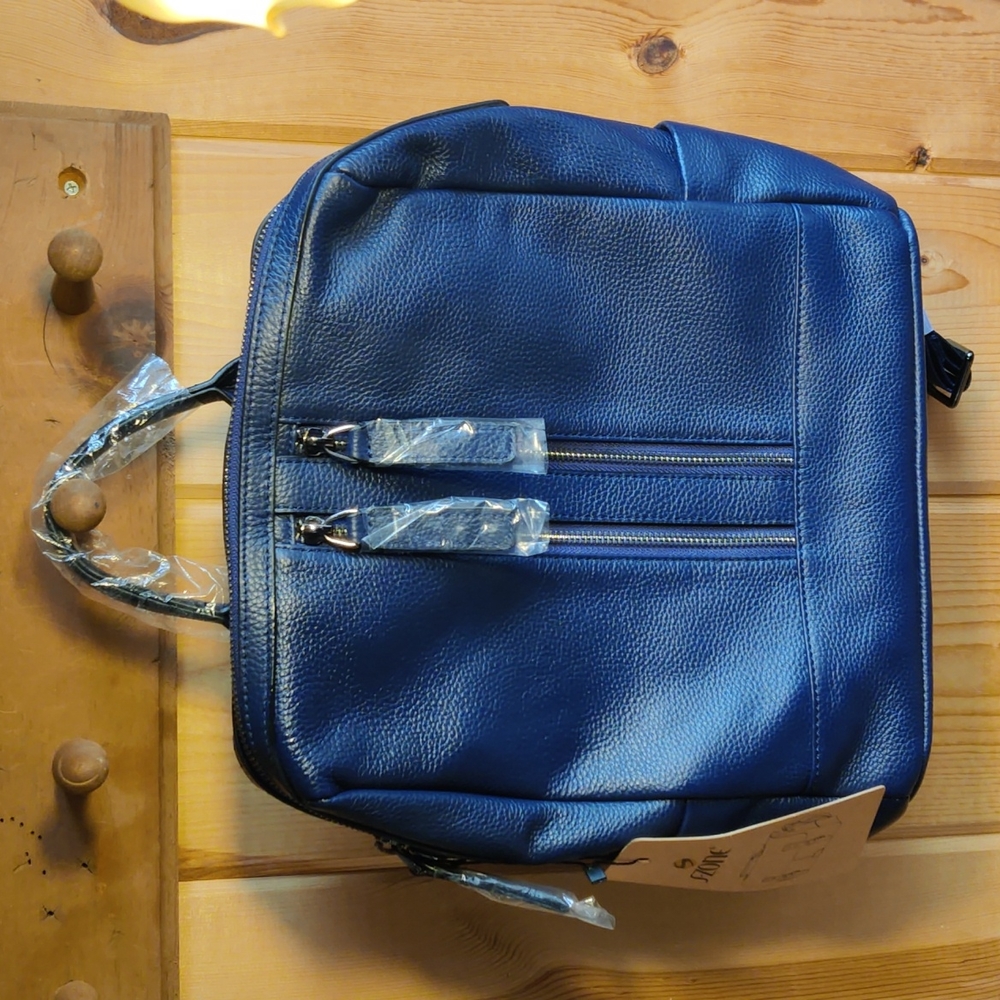 S-ZONE Women Genuine Leather Backpack Casual Shoulder Bag Purse Medium NWT